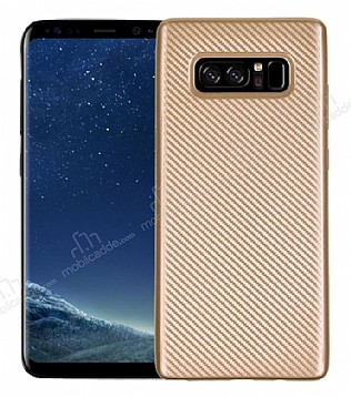 Eiroo Carbon Thin Samsung Galaxy Note 8 Ultra nce Gold Silikon Klf