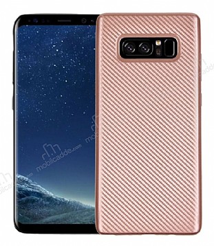 Eiroo Carbon Thin Samsung Galaxy Note 8 Ultra nce Rose Gold Silikon Klf