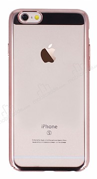 Eiroo Clear Thin iPhone 6 / 6S Rose Gold Kenarl effaf Rubber Klf