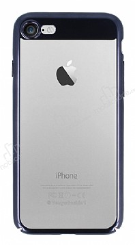 Eiroo Clear Thin iPhone 7 / 8 Siyah Kenarl effaf Rubber Klf