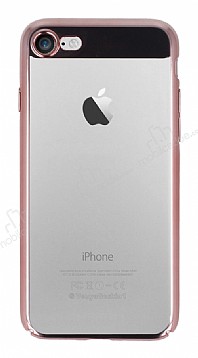 Eiroo Clear Thin iPhone 7 / 8 Rose Gold Kenarl effaf Rubber Klf