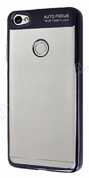 Eiroo Clear Thin Xiaomi Redmi Note 5A / 5A Prime Siyah Kenarl effaf Silikon Klf