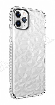 Eiroo Color Crystal iPhone 12 Pro Beyaz Silikon Klf