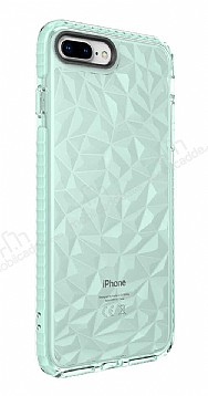 Eiroo Color Crystal iPhone 7 Plus / 8 Plus Yeil Silikon Klf