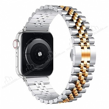 Eiroo Elegant Apple Watch Rose Gold Metal Kordon 42 44 45 49 mm