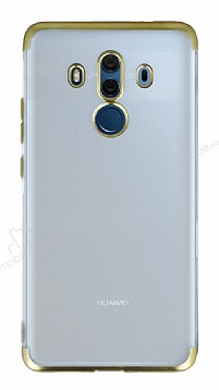 Eiroo Frosty Huawei Mate 10 Pro Gold Kenarl Silikon Klf