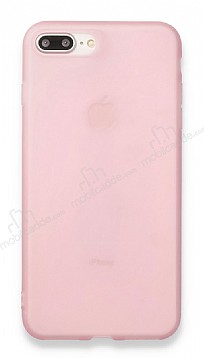 Eiroo Frosty iPhone 7 Plus / 8 Plus Pembe Silikon Klf