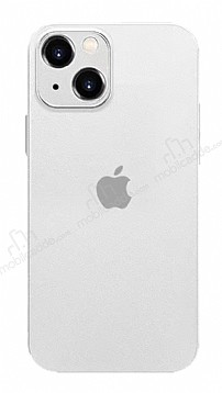 Eiroo Ghost Thin iPhone 14 Plus Ultra nce effaf Beyaz Rubber Klf