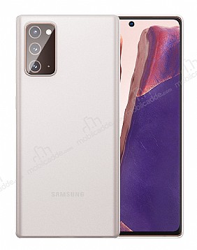 Eiroo Ghost Thin Samsung Galaxy Note 20 Sper nce Beyaz Rubber Klf