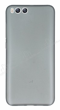 Eiroo Ghost Thin Xiaomi Mi 6 Ultra nce effaf Siyah Rubber Klf