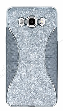 Eiroo Glint Samsung Galaxy J5 2016 Simli Silver Silikon Klf