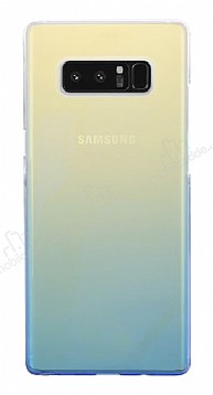 Eiroo Gradient Samsung Galaxy Note 8 Geili Mavi Rubber Klf