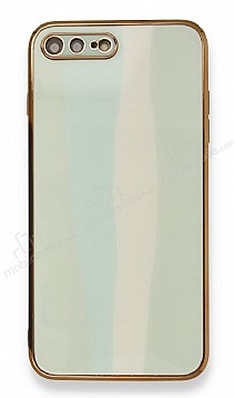 Eiroo Hued iPhone 7 Plus / 8 Plus Cam Ak Yeil Rubber Klf