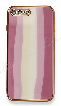 Eiroo Hued iPhone 7 Plus / 8 Plus Cam Pembe Rubber Klf