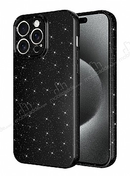 Eiroo iPhone 15 Pro Max Simli Siyah Silikon Klf