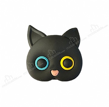 Eiroo Kedi Figrl Aynal Siyah Telefon Tutucu ve Stand