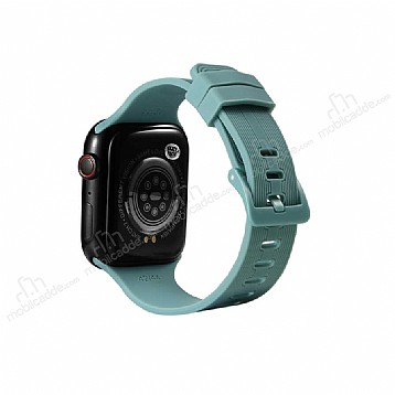 Eiroo KRD-23 Apple Watch 7 Yeil Silikon Kordon (41 mm)