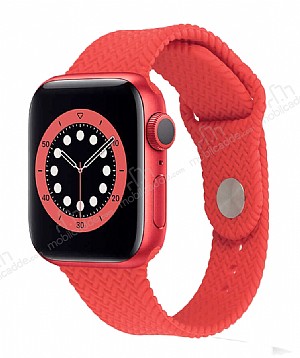 Eiroo KRD-37 Apple Watch / Watch 2 / Watch 3 Krmz Silikon Kordon 42mm
