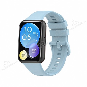Eiroo KRD-43 Huawei Watch Fit 2 Mavi Silikon Kordon