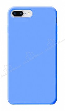 Eiroo Lansman iPhone 7 Plus / 8 Plus Mavi Silikon Klf