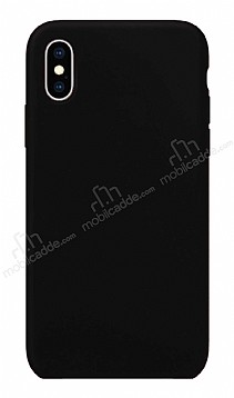 Eiroo Lansman iPhone X / XS Siyah Silikon Klf