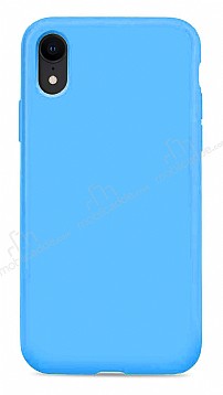 Eiroo Lansman iPhone XR Mavi Silikon Klf