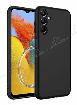 Eiroo Lansman Samsung Galaxy M14 Kamera Korumal Siyah Silikon Klf