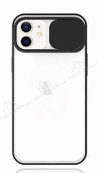 Eiroo Lens Series iPhone 12 / iPhone 12 Pro 6.1 in Siyah Silikon Klf