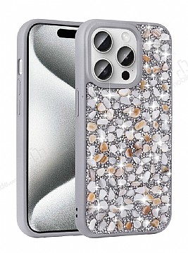 Eiroo Linea iPhone 12 Pro Tal Silver Silikon Klf