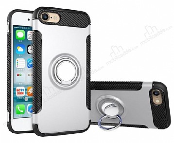 Eiroo Mage Fit iPhone 6 / 6S Standl Ultra Koruma Silver Klf