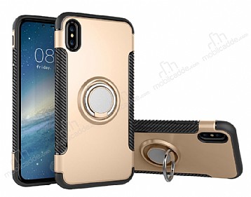 Eiroo Mage Fit iPhone X / XS Standl Ultra Koruma Gold Klf