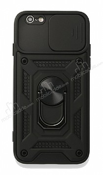 Eiroo Magnet Lens iPhone 6 / 6S Ultra Koruma Siyah Klf