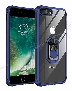 Eiroo Magnetics iPhone 7 Plus / 8 Plus Ultra Koruma Lacivert Klf
