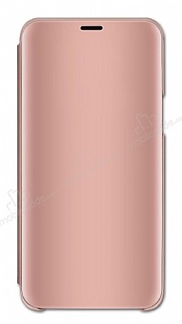 Eiroo Mirror Cover Samsung Galaxy A7 2018 Aynal Kapakl Rose Gold Klf