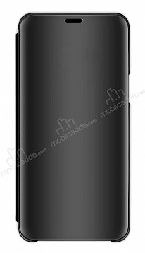 Eiroo Mirror Cover Samsung Galaxy J7 / Galaxy J7 Core Aynal Kapakl Siyah Klf