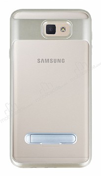 Eiroo Mixx Hybrid Samsung Galaxy J7 Prime / J7 Prime 2 Gold Kenarl Standl Silikon Klf