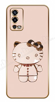Eiroo Oppo A55 Hello Kitty Standl Pembe Silikon Klf