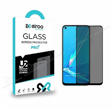 Eiroo Oppo A92 Full Privacy Tempered Glass Cam Ekran Koruyucu
