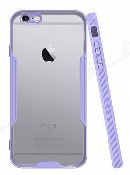 Eiroo Painted iPhone 6 / 6S Mor Silikon Klf