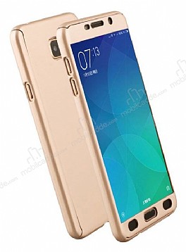 Eiroo Protect Fit Samsung Galaxy J5 Prime 360 Derece Koruma Gold Rubber Klf