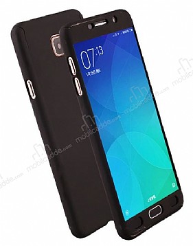 Eiroo Protect Fit Samsung Galaxy J7 Max 360 Derece Koruma Siyah Rubber Klf