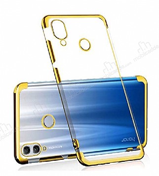 Eiroo Radiant Huawei Y7 2019 Gold Kenarl effaf Rubber Klf