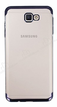 Eiroo Radiant Samsung Galaxy J7 Prime / J7 Prime 2 Siyah Kenarl effaf Rubber Klf