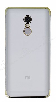 Eiroo Radiant Xiaomi Redmi Note 4 / Redmi Note 4X Gold Kenarl effaf Rubber Klf