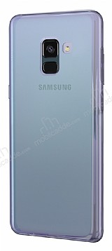 Eiroo Reflection Samsung Galaxy A8 2018 Tam Kenar Koruma Yeil Rubber Klf