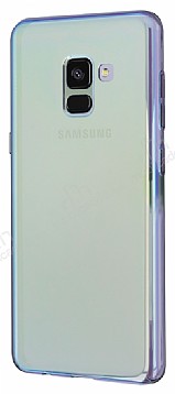 Eiroo Reflection Samsung Galaxy A8 Plus 2018 Tam Kenar Koruma Sar Rubber Klf