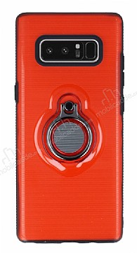 Eiroo Ring Flug Samsung Galaxy Note 8 Selfie Yzkl Krmz Rubber Klf