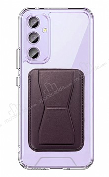 Eiroo Samsung Galaxy A34 Mor Kartlkl Standl Ultra Koruma Klf