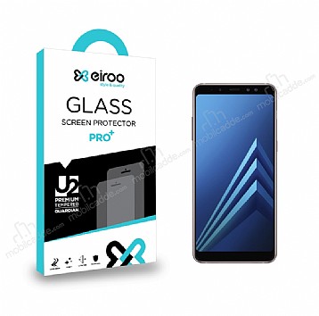 Eiroo Samsung Galaxy A8 2018 Tempered Glass Cam Ekran Koruyucu