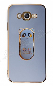 Eiroo Samsung Galaxy J7/ J7 Core Baby Panda Standl Mavi Silikon Klf